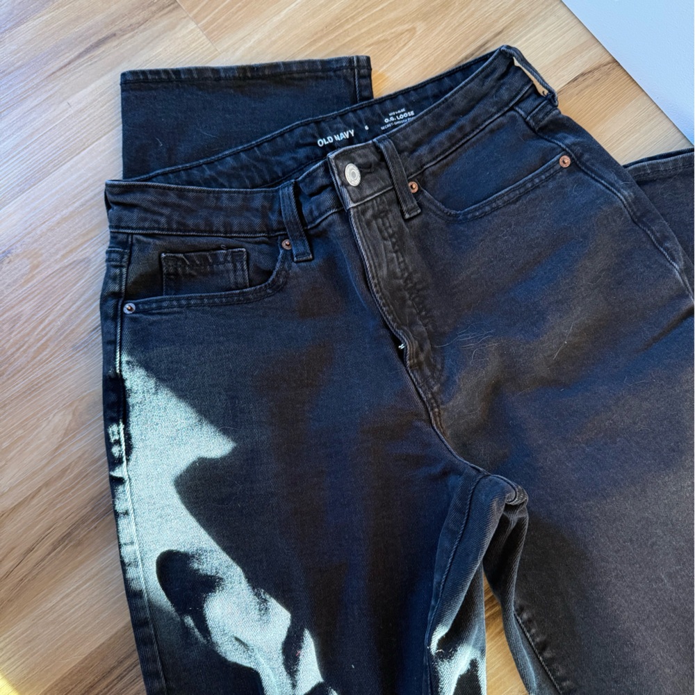 Old Navy Black Straight Leg Jeans